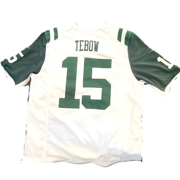 New York Jets Tim Tebow #15 XL Nike NFL Jersey Football Quarterback - Picture 8 of 10
